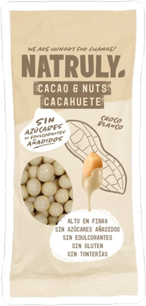 Peanuts in white chocolate by natruly, on sale at Cachitos