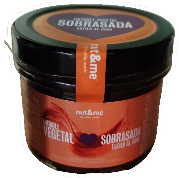 Plant-based sobrasada with cava by Nut&me, on sale at Cachitos